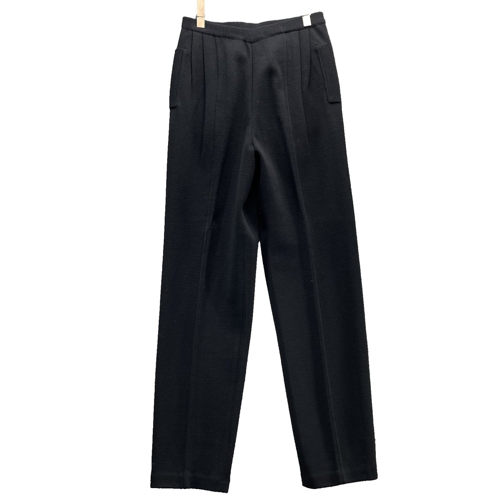 VTG Harve Benard Wool Dress Pant Women's Med Knit High Rise Business Chic Travel